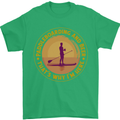 Paddle Boarding & Beer Funny Paddleboard Alcohol Mens T-Shirt 100% Cotton Irish Green