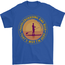Paddle Boarding & Beer Funny Paddleboard Alcohol Mens T-Shirt 100% Cotton Royal Blue