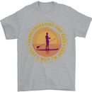Paddle Boarding & Beer Funny Paddleboard Alcohol Mens T-Shirt 100% Cotton Sports Grey