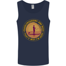 Paddle Boarding & Beer Funny Paddleboard Alcohol Mens Vest Tank Top Navy Blue