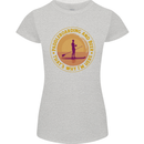 Paddle Boarding & Beer Funny Paddleboard Alcohol Womens Petite Cut T-Shirt Sports Grey