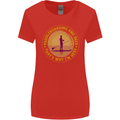 Paddle Boarding & Beer Funny Paddleboard Alcohol Womens Wider Cut T-Shirt Red