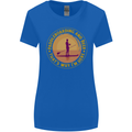 Paddle Boarding & Beer Funny Paddleboard Alcohol Womens Wider Cut T-Shirt Royal Blue