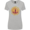 Paddle Boarding & Beer Funny Paddleboard Alcohol Womens Wider Cut T-Shirt Sports Grey