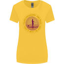 Paddle Boarding & Beer Funny Paddleboard Alcohol Womens Wider Cut T-Shirt Yellow