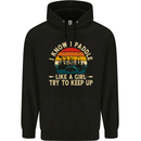 Paddle Like a Girl Funny Kayak Canoe Kayaking Mens 80% Cotton Hoodie Black