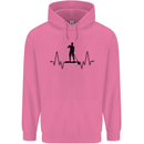 Paddleboard ECG Paddleboarding Pulse Childrens Kids Hoodie Azalea