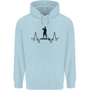 Paddleboard ECG Paddleboarding Pulse Childrens Kids Hoodie Light Blue