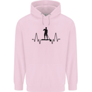 Paddleboard ECG Paddleboarding Pulse Childrens Kids Hoodie Light Pink