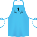 Paddleboard ECG Paddleboarding Pulse Cotton Apron 100% Organic Turquoise
