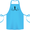 Paddleboard ECG Paddleboarding Pulse Cotton Apron 100% Organic Turquoise