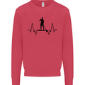 Paddleboard ECG Paddleboarding Pulse Kids Sweatshirt Jumper Heliconia