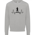 Paddleboard ECG Paddleboarding Pulse Kids Sweatshirt Jumper Sports Grey