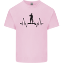 Paddleboard ECG Paddleboarding Pulse Kids T-Shirt Childrens Light Pink