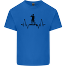 Paddleboard ECG Paddleboarding Pulse Kids T-Shirt Childrens Royal Blue