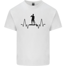 Paddleboard ECG Paddleboarding Pulse Kids T-Shirt Childrens White