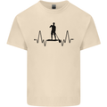 Paddleboard ECG Paddleboarding Pulse Mens Cotton T-Shirt Tee Top Natural