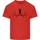 Paddleboard ECG Paddleboarding Pulse Mens Cotton T-Shirt Tee Top Red