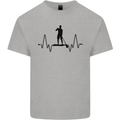 Paddleboard ECG Paddleboarding Pulse Mens Cotton T-Shirt Tee Top Sports Grey