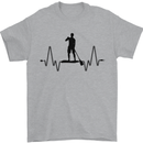 Paddleboard ECG Paddleboarding Pulse Mens T-Shirt 100% Cotton Sports Grey