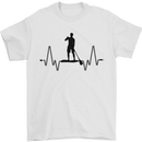 Paddleboard ECG Paddleboarding Pulse Mens T-Shirt 100% Cotton White