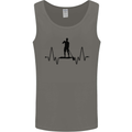 Paddleboard ECG Paddleboarding Pulse Mens Vest Tank Top Charcoal