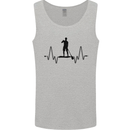 Paddleboard ECG Paddleboarding Pulse Mens Vest Tank Top Sports Grey