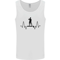 Paddleboard ECG Paddleboarding Pulse Mens Vest Tank Top White