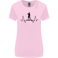 Paddleboard ECG Paddleboarding Pulse Womens Wider Cut T-Shirt Light Pink