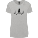 Paddleboard ECG Paddleboarding Pulse Womens Wider Cut T-Shirt Sports Grey