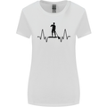 Paddleboard ECG Paddleboarding Pulse Womens Wider Cut T-Shirt White