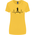 Paddleboard ECG Paddleboarding Pulse Womens Wider Cut T-Shirt Yellow