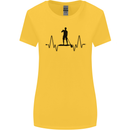 Paddleboard ECG Paddleboarding Pulse Womens Wider Cut T-Shirt Yellow