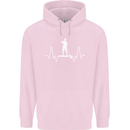 Paddleboard Pulse Paddle Boarding ECG Childrens Kids Hoodie Light Pink