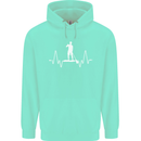 Paddleboard Pulse Paddle Boarding ECG Childrens Kids Hoodie Peppermint