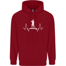 Paddleboard Pulse Paddle Boarding ECG Childrens Kids Hoodie Red
