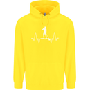 Paddleboard Pulse Paddle Boarding ECG Childrens Kids Hoodie Yellow