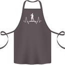Paddleboard Pulse Paddle Boarding ECG Cotton Apron 100% Organic Dark Grey