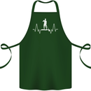 Paddleboard Pulse Paddle Boarding ECG Cotton Apron 100% Organic Forest Green