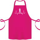 Paddleboard Pulse Paddle Boarding ECG Cotton Apron 100% Organic Pink