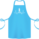 Paddleboard Pulse Paddle Boarding ECG Cotton Apron 100% Organic Turquoise