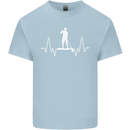 Paddleboard Pulse Paddle Boarding ECG Kids T-Shirt Childrens Light Blue