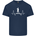 Paddleboard Pulse Paddle Boarding ECG Kids T-Shirt Childrens Navy Blue