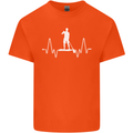 Paddleboard Pulse Paddle Boarding ECG Kids T-Shirt Childrens Orange