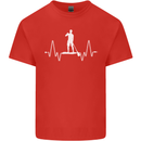 Paddleboard Pulse Paddle Boarding ECG Kids T-Shirt Childrens Red