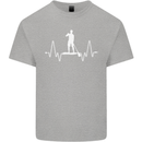 Paddleboard Pulse Paddle Boarding ECG Mens Cotton T-Shirt Tee Top Sports Grey