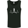 Paddleboard Pulse Paddle Boarding ECG Mens Vest Tank Top Black