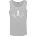 Paddleboard Pulse Paddle Boarding ECG Mens Vest Tank Top Sports Grey