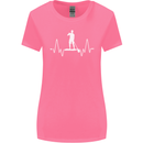 Paddleboard Pulse Paddle Boarding ECG Womens Wider Cut T-Shirt Azalea