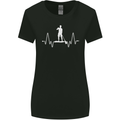 Paddleboard Pulse Paddle Boarding ECG Womens Wider Cut T-Shirt Black